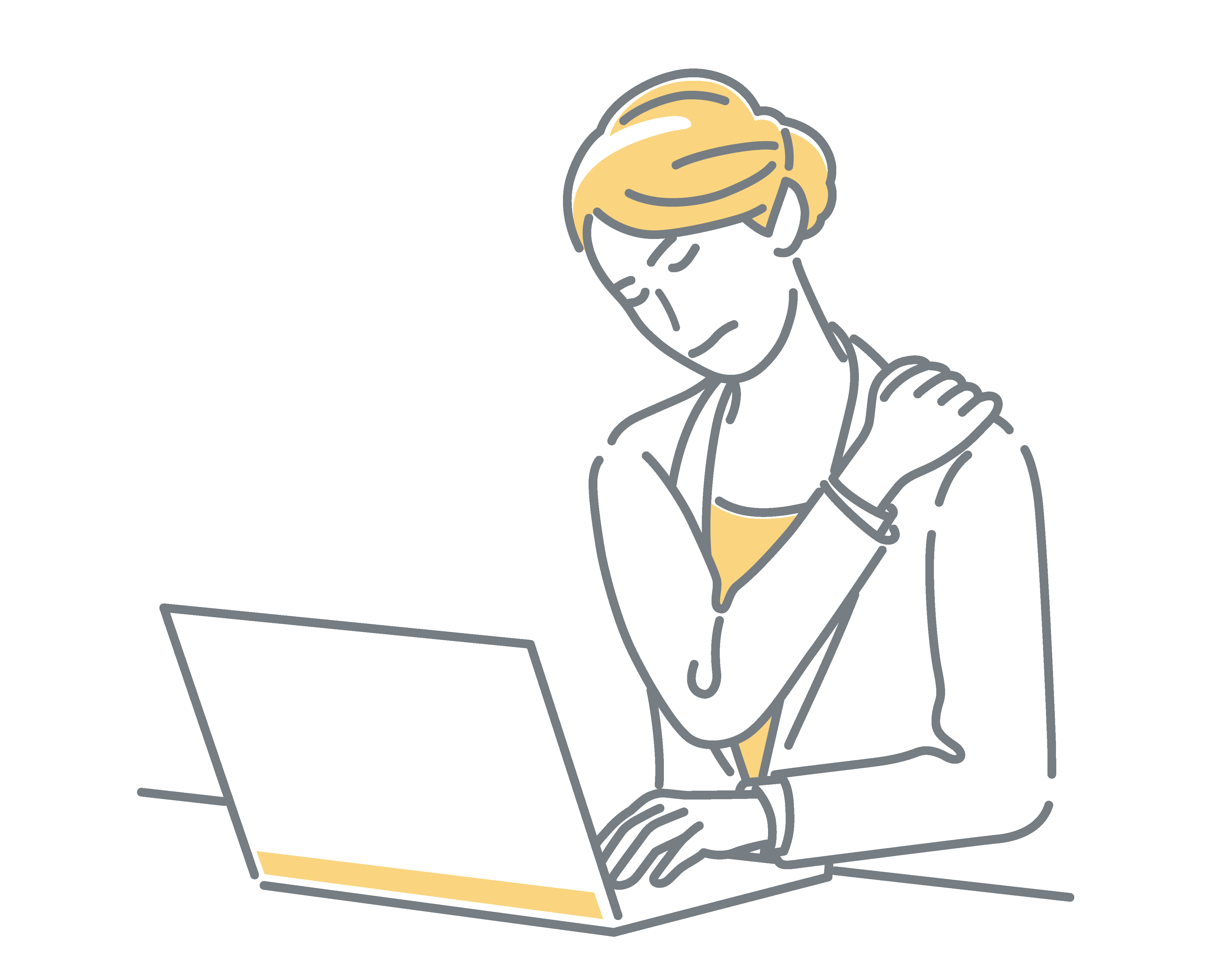 businessman-businesswoman-working-laptop-computer-having-stiff-shoulders-04 揉按手部三穴位,自己搞定落枕、肩周炎