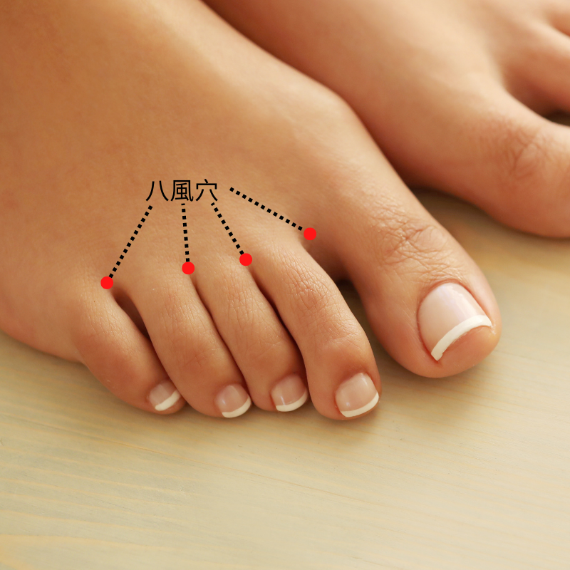 八風穴 三個簡單穴位，搞定腳氣不復發