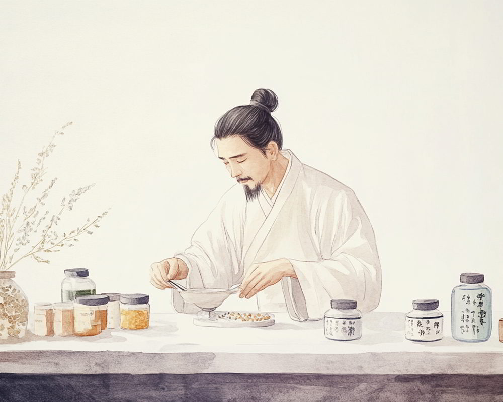 knight382974_watercolor_painting_minimalist_style_demonstrating_fd6913d9-d883-440b-9931-f775c7699e4b_1000800 誰說中醫不能治療傳染病，肘後備急方成就後世兩個諾貝爾獎