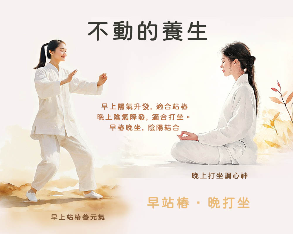 不動的養生 早樁晚坐，日月合氣——現代人的身心覺醒實修法
