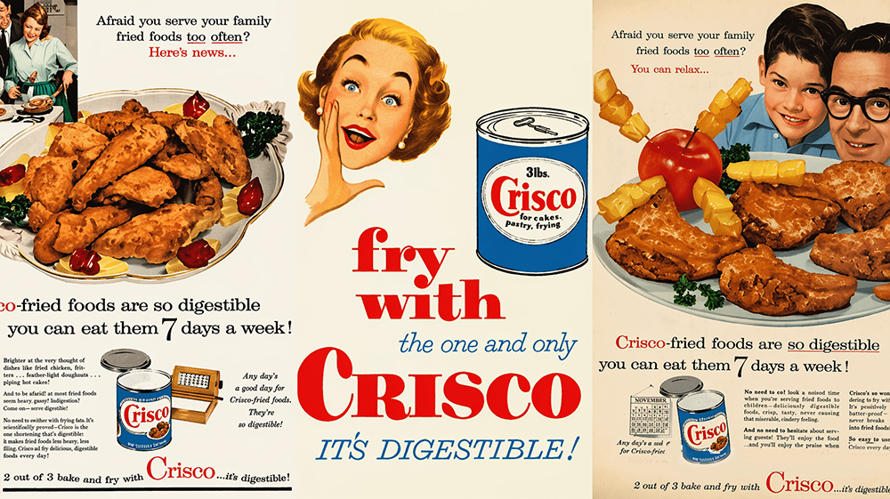 crisco-1000 【脂肪百年戰爭02】精煉種子油如何從工業潤滑劑到餐桌主角?